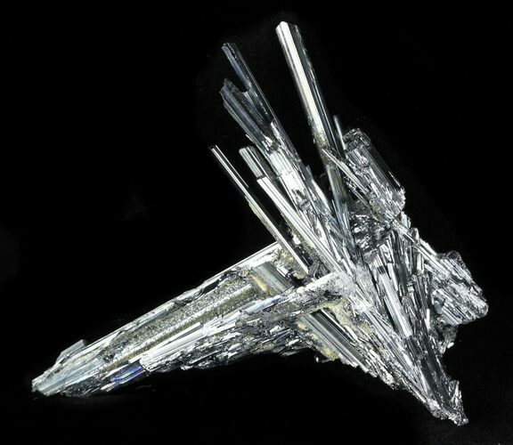 Sharp Metallic Stibnite Cluster - China #31570
